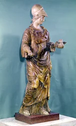 Minerva mit einer Eule, Kopie eines Originals aus dem 6. Jahrhundert